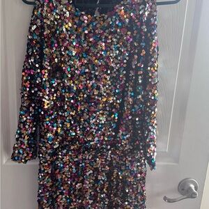 Boston Proper Vibrant Sequin Dress